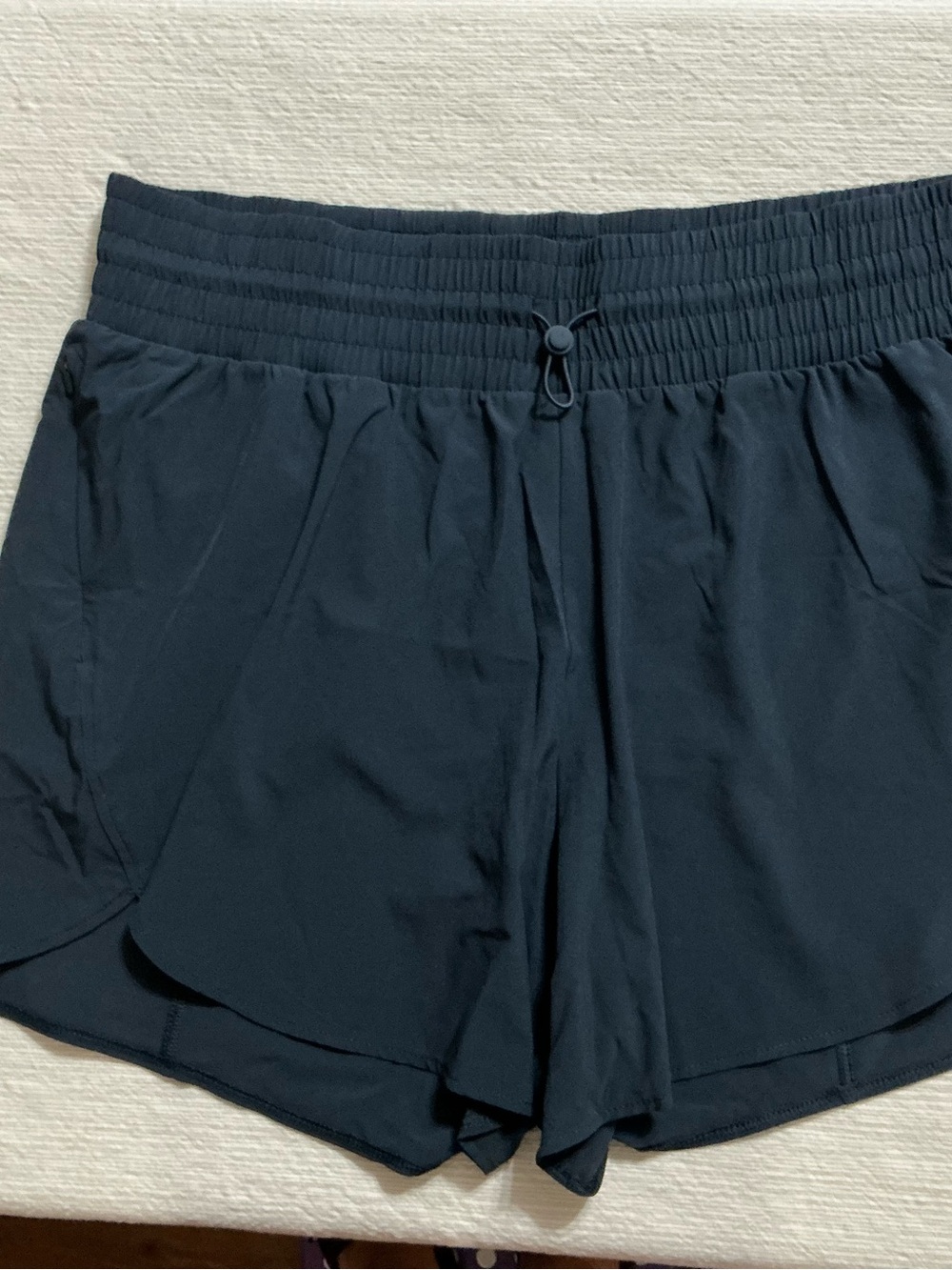 all in motion Navy Pull-Tie Athletic Shorts